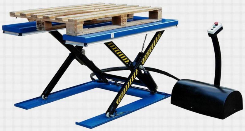 ′e′ Shape Low Profile Electric Hydraulic Scissor Lift Table