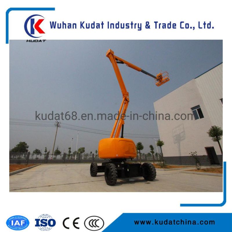 16m Mobile Hydraulic Aerial Work Lifting Platform Boom Lift