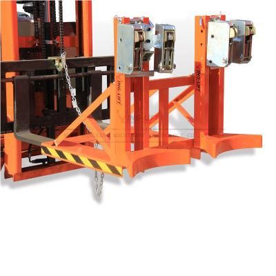 Adjustable Forklift Drum Grab with Double Grippers Dg720d