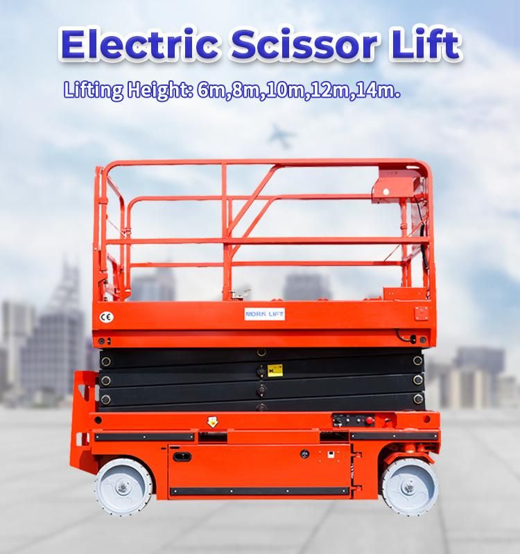 CE Approved Battery Power Morn China Platform Mobile Aerial Scissor Lift