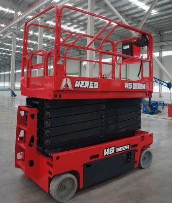 6-14m 200kg 250kg Cheap Price Hydraulic Power Mini Small Scissor Lift with CE ISO Certification
