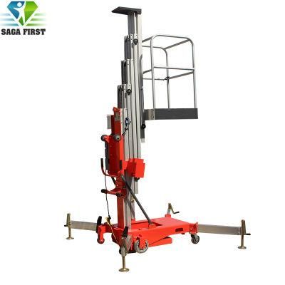 6m-12m Electric Upright Aluminum Alloy Ladder for Light Maintenance