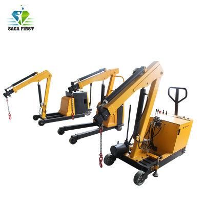 Mini Crane Lift 500kg 1000kg Goods Crane for Sale