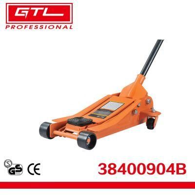 2.5ton Auto Trolley Tools Lown Down Hydraulic Jack with Dual Pump and 4 Wheels in Orange (38400904B)
