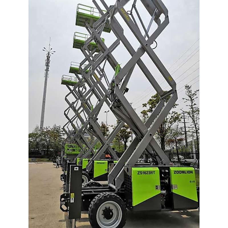 Zs1623rt 18m Zoomlion Diesel Rough Terrain Scissor Lifts Price for Sale