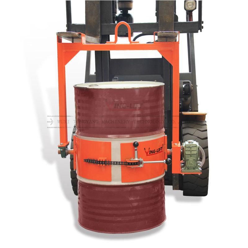 Drum Lifter Below-Hook Drum Carrier with 3-Piece Drum Holder Lm800 From Yinglift Vertical Drum Dispenser, Manual, 800 Lb Load Capacity, 8 in Overall Length