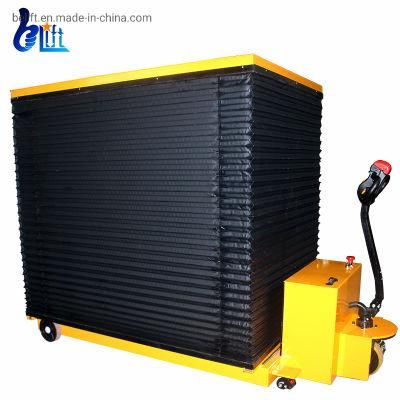 Customized 1ton Portable Electric Moving Hydraulic Scissor Lift Tables