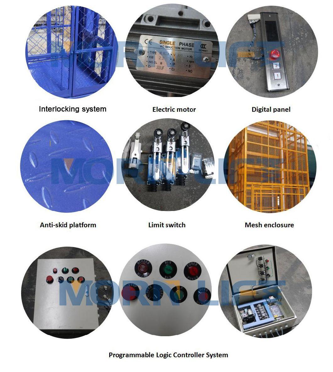 6000kg Vertical Hydraulic Cargo Lift Hydraulic Goods Lift for Warehouse Warehouse Hydraulic Freight Lifter