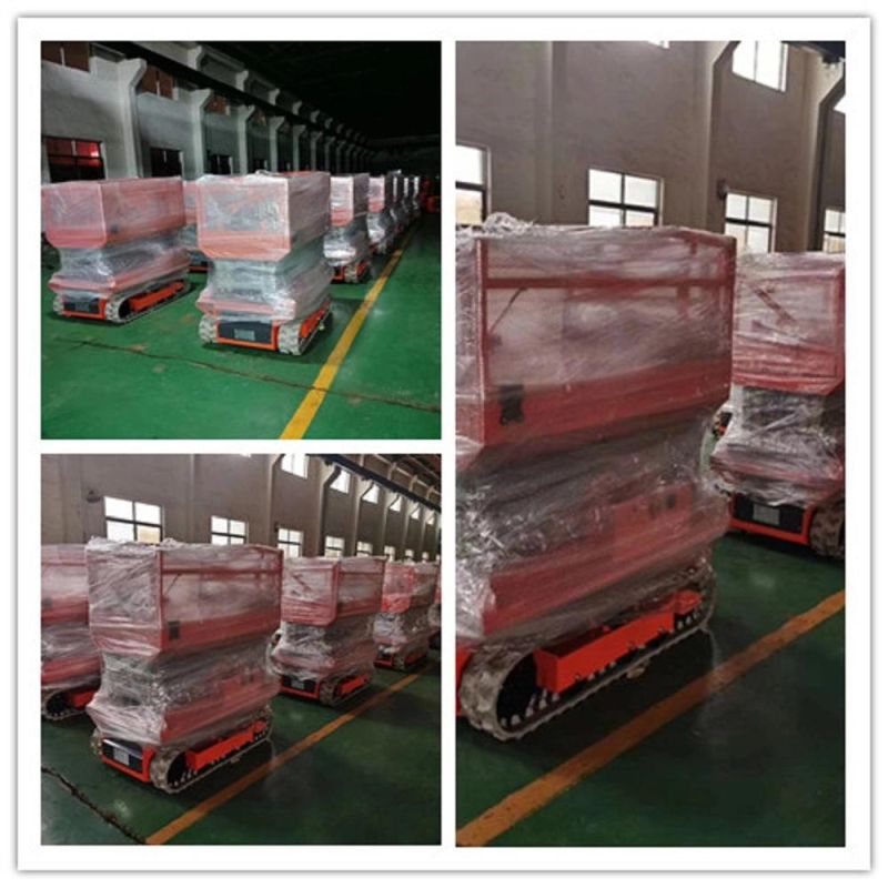 Ce ISO Approved Hydraulic Insulated Tracked Electric Crawler Skylift Scissor Lift for Sale