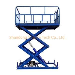 Small Electric Lifting Platform Stationary Cargo Hydraulic Scissor Lift Loading Dock Lift Table