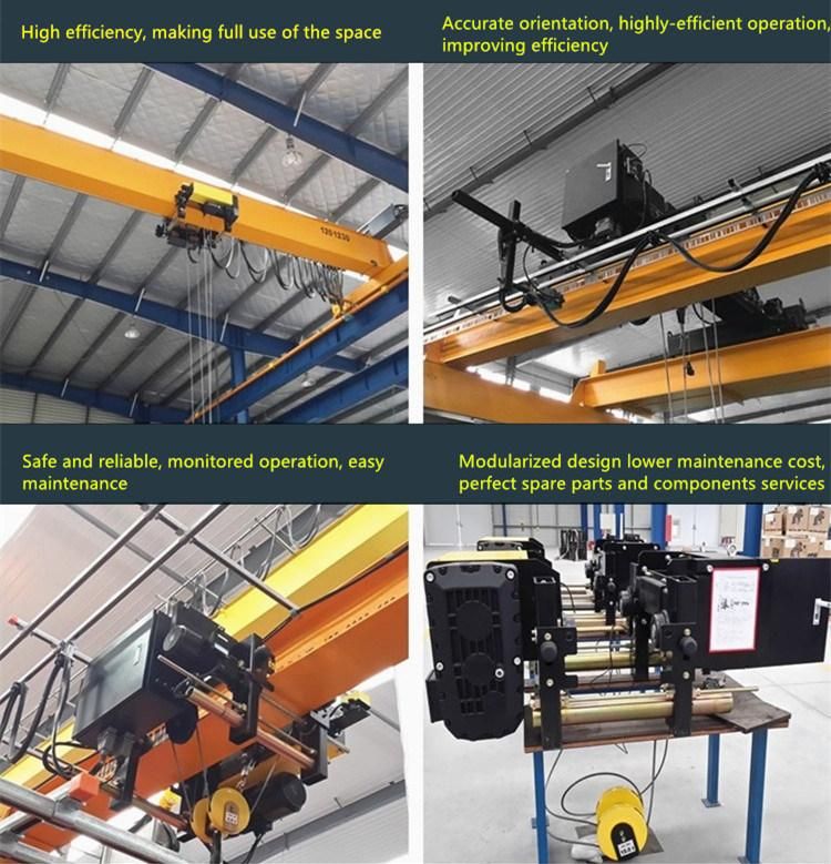 European Wirerope Video Wire Rope Electric Hoist with Opt Winch Trolley