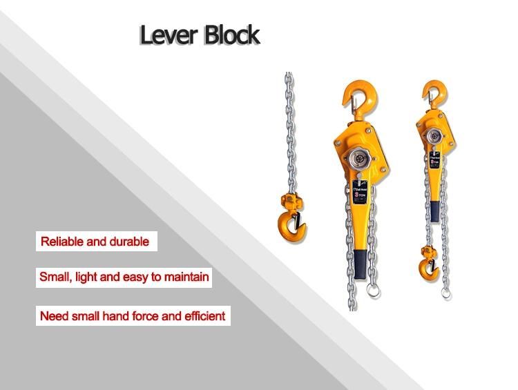 Va-Hand Ratchet Wheel Chain Hoist Lever Puller Block