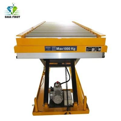 3000kg Hydraulic Roller Scissor Lift Table for Sale