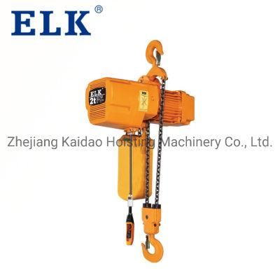 2ton Electric Mechanical Engine Lifting Chain Hoist with Trolley