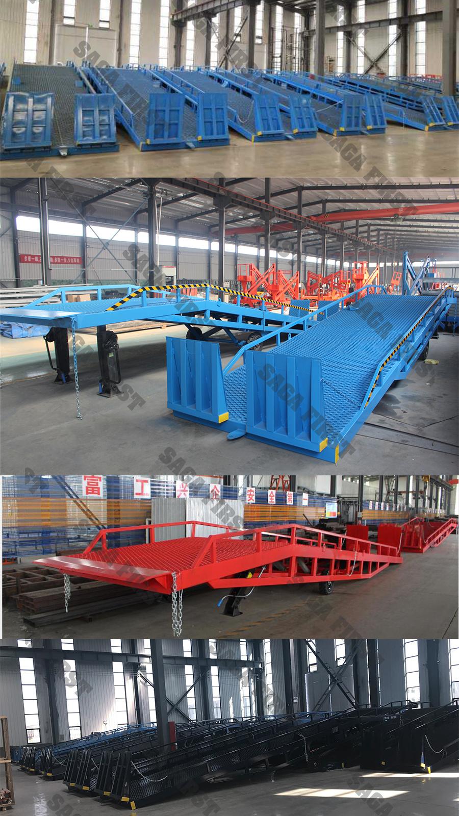 Europe 8ton 10ton Container Loading Hydraulic Mobile Dock Ramp