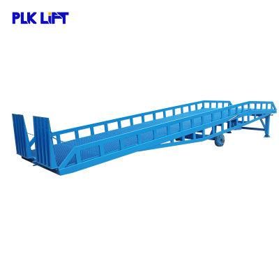 6-15ton Adjustable Height Hydraulic Mobile 2 Wheels Unloading Platform