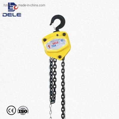 Dele Brand Industrial Vc-B Type Chain Block Small Size 2ton Chain Hoist