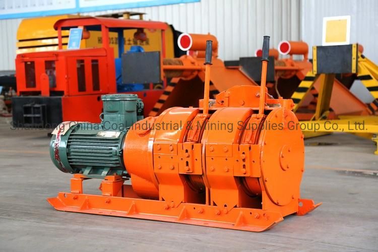 2jp-55 Mining Mini Electric Hoisting Double Drum Scraper Lifting Winch for Metal Ore