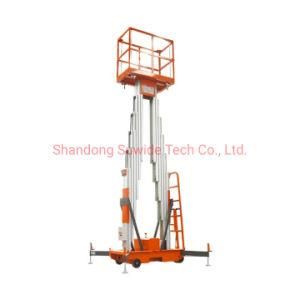 Aerial Work Platform Lifter for Painting Incline Aluminium Alloy Electric Hydraulic One Singleman Personal Mast Telescopic Lift