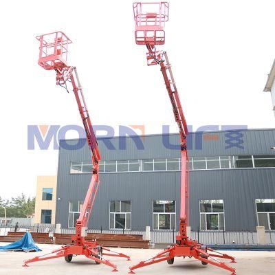 Manufacture 18m 10m Morn China Aerial Work Platform Trailer-Mounted Boom Towable Lifts