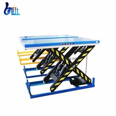 Hydraulic Table Lifting Machine Warehouse Stationary Scissor Lifter