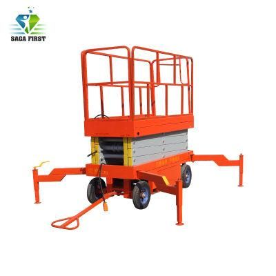 Full Electric Mobile Scissor Lift for Sale (4-18m Height)
