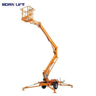Mobile Truck Lifting Working Platform Powered Articulating Boom Lifts Folding Articulated Boom Lift