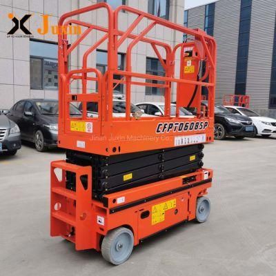 6m Electric Self Propelled Scissor Work Platform Aerial Lift Price