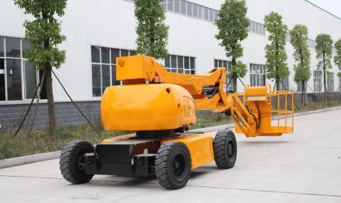 China Self-Propelled Articulated Boom Lift with 150kg Loading Capacity