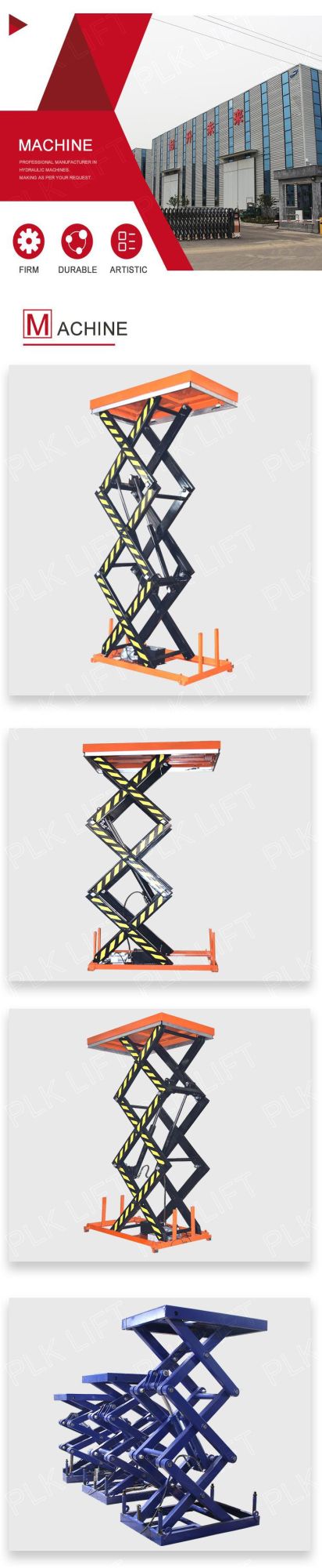 Stationary Electric Single Scissor Lift Table Hw1001