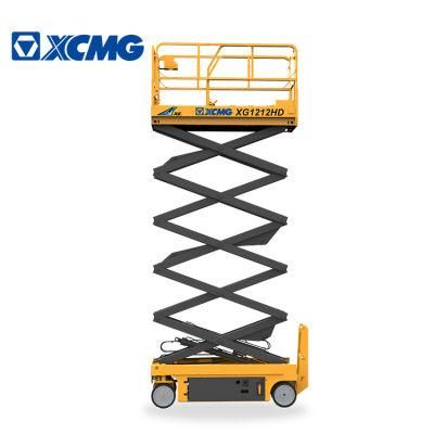 Aluminum Lift Platform Supplier Xg1212HD 12m Self Propelled Hydraulic Electric Scissor Lift Made in China