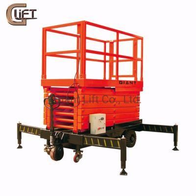 Fully Electric Self Propelled Work Platform Aerial Lift Platform Hydraulic Scissor Lift Handle Control (SJX)