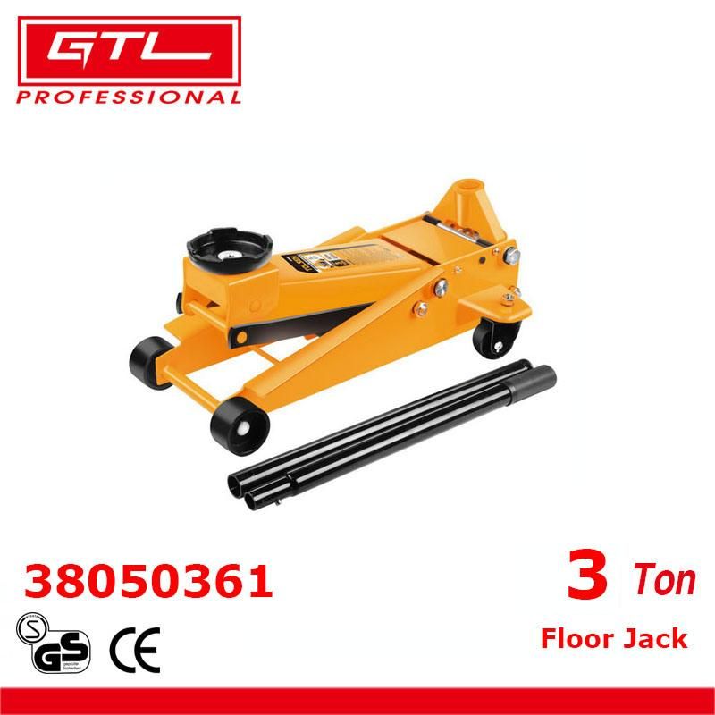 Heavy Duty Floor Lifting Jack 3ton 500mm Max Lifting Height Hydraulic Jack with Wheels in Orange (38050361)