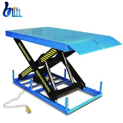 2000kg Portable Warehouse Cargo Lifting Equipment Electric Scissor Table Lift