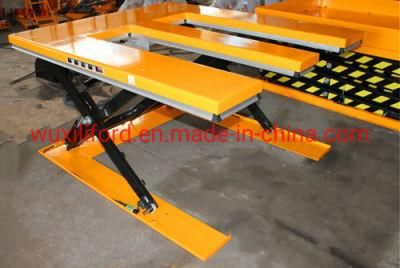 1000kg E-Shape Low Profile Hydraulic Pump Electric Scissor Lift Table