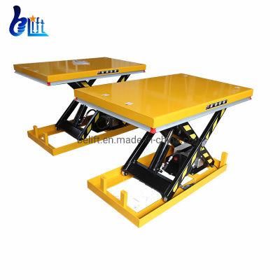 1ton Portable Small Warehouse Hydraulic Lifter Electric Scissor Lift Table