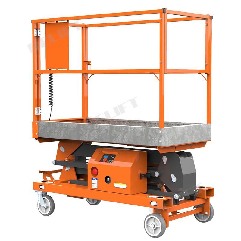 300kg Portable Aerial Goods Lifting Platforms Compact Electric Boom Lift
