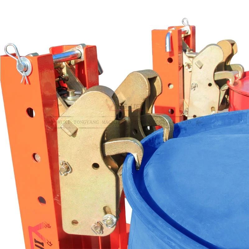 360*2kg Double Eagle-Grip Fork Truck Mounted Drum Grabs Dg720f