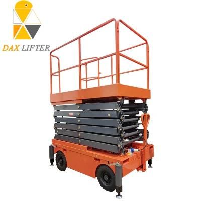 China Daxlifter Brand 4-18m 500kg Cheap Mobile Scissor Man Lift