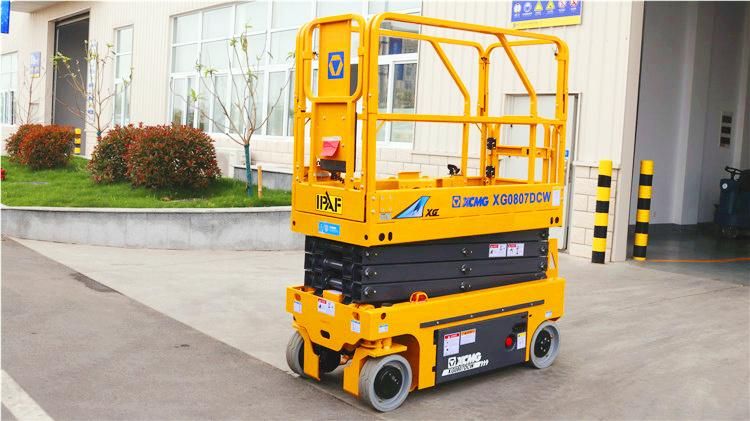 XCMG Manufacturer Table Lift Xg0807dcw China Brand New 8m Electric Motorcycle Scissor Lift