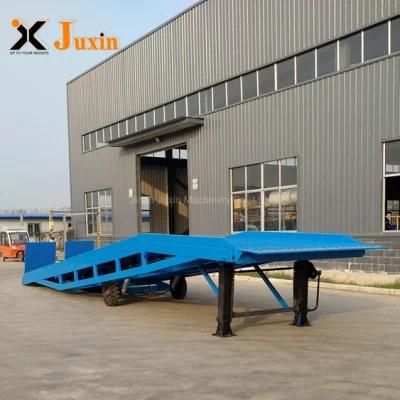 10t Warehouse Container Used Fixed Loading Ramp Dock Leveler with Forklift