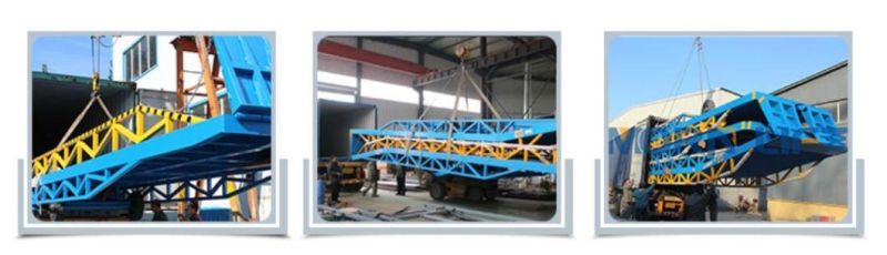 Container Loading Dock Ramp Dock Leveler 6t-15t 6000kg Mobile Movable Dock Ramps for Sale