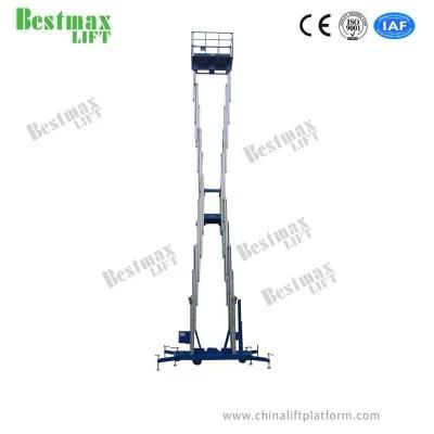 16m Height Mobile Aluminum Aerial Work Platform Six Masts Lift