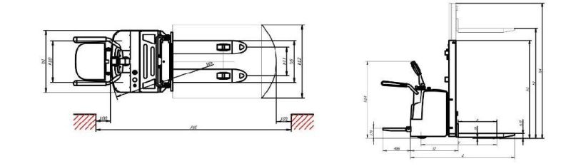 CE Certification Stacker, Full Electric Stacker.