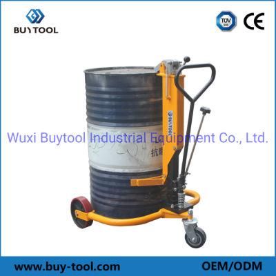 350kg Capacity 3-Wheel Pedaled Hydraulic Drum Truck