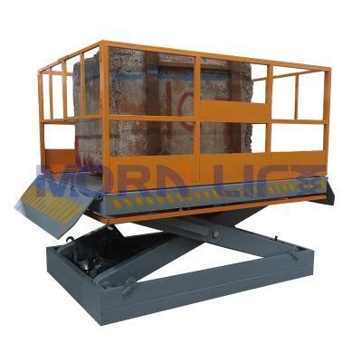 3500kg Building Crane Hydraulic Cargo Platform Loading Dock Scissor Lift
