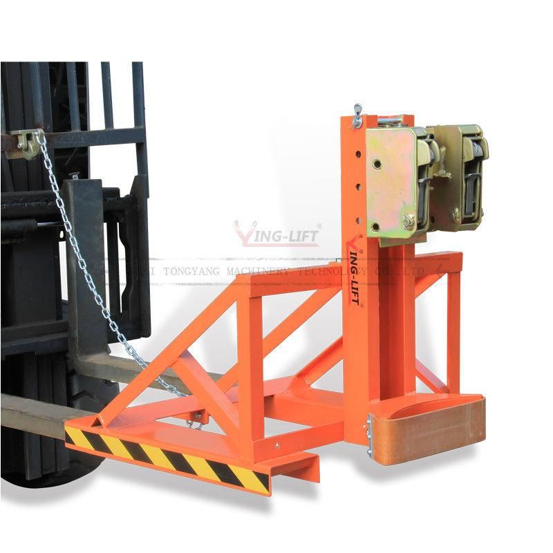 Capacity 500kg Drum Grab Eagle Grip Forklift Attachments Fork Mounted Drum Handling Equipment Dg500