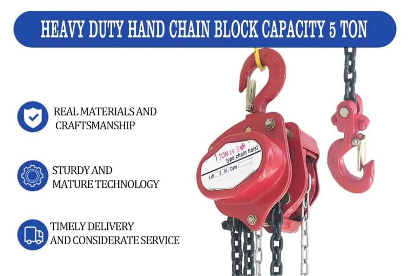 Wholesaler 3 Ton 5 Ton 10 Ton Hsz Chain Pulley Block