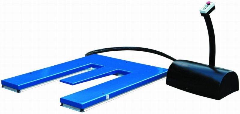 ′e′ Shape Low Profile Electric Hydraulic Scissor Lift Table