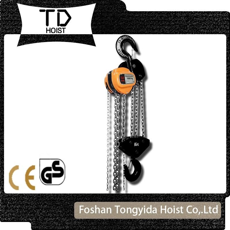 1ton 2ton 3ton 5ton 10ton 20ton Best Selling Tojo Chain Hoist Chain Block Type of Chain Block